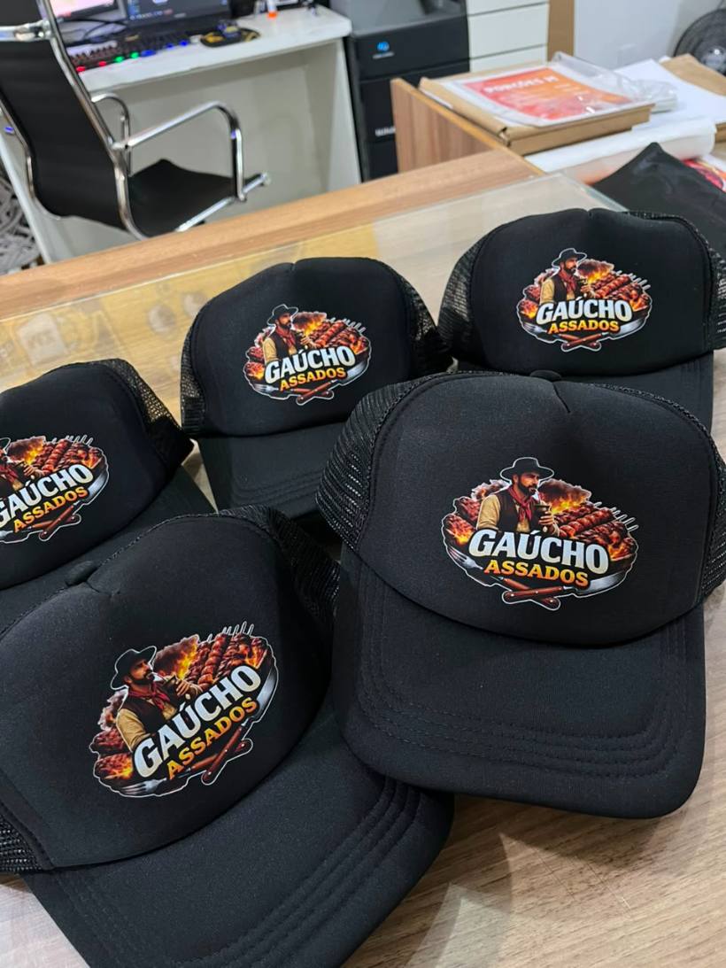 Material personalizado entregue pela MZ Impressões