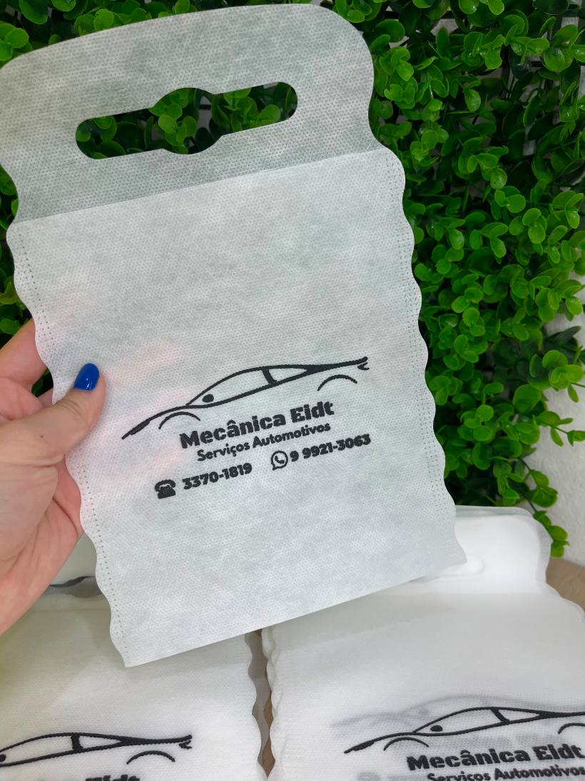Material personalizado entregue pela MZ Impressões