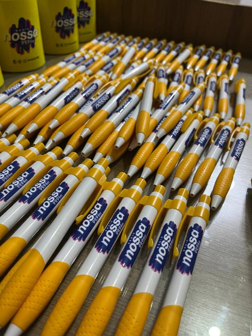 Material personalizado entregue pela MZ Impressões